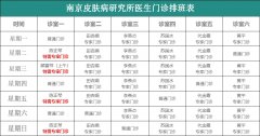 南京市皮肤研究所营业时间